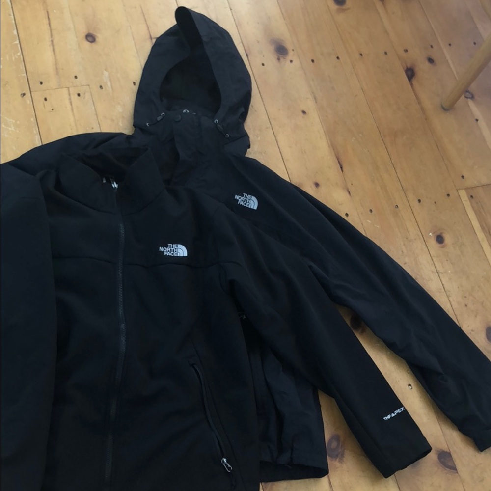 3 in 1 NORTH FACE JACKET- HYVENT and TNF APEX